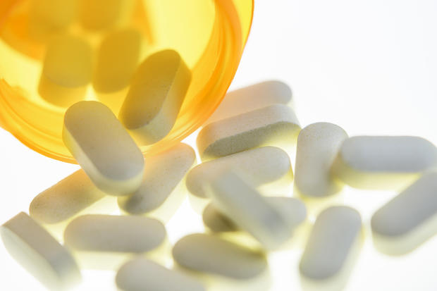 Pills spilled from bottle prescription opioid drugs 
