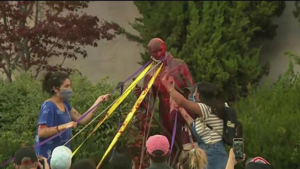 Protesters Tear Down Junipero Serra Statue In NorCal 