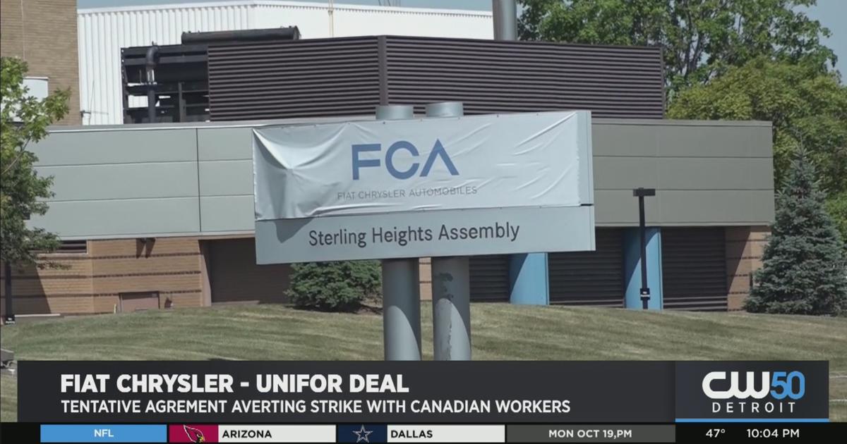 Fiat Chrysler, Unifor Reach Tentative Agreement Avoiding Strike CBS