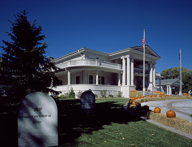 Governor Mansion decorated for Halloween in Carson City, Nevada 