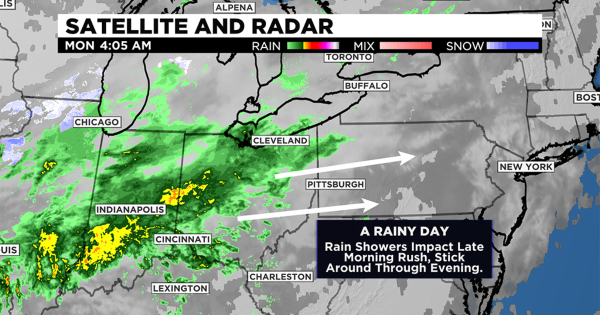 Pittsburgh Weather Soaking Rain Making Its Way Into Western Pa. CBS