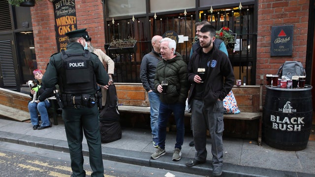 Virus Outbreak Britain Northern Ireland Lockdown 