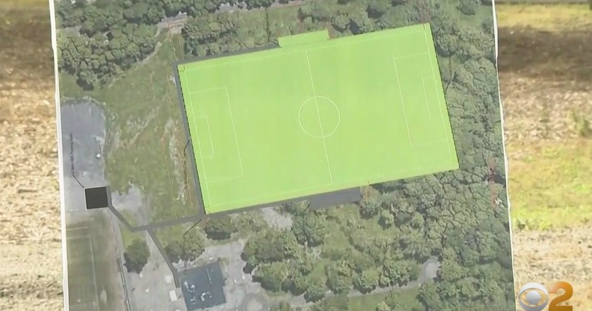 Officials Turf Field To Be Built In Central Islip Park, Where Bodies
