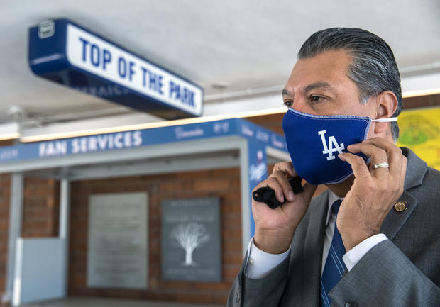 People can vote at Dodger Stadium 