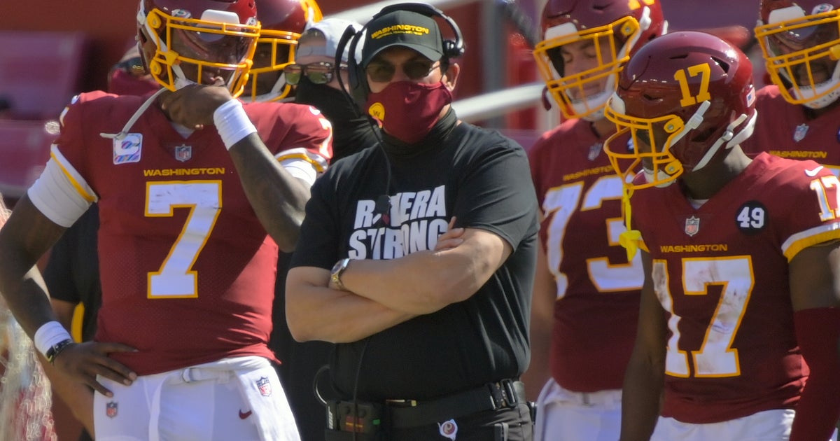 Washington Football Team Coach Ron Rivera Celebrates Finishing Final ...