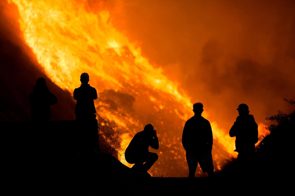 Firefighters tackle the Blue Ridge Fire in Yorba Linda 