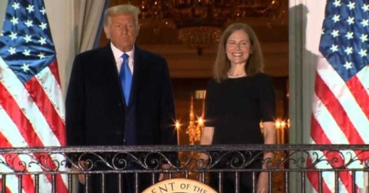 Amy Coney Barrett Swears First Of Two Supreme Court Oaths Hours After ...