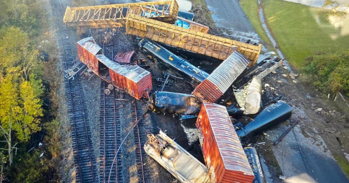 Freight train derailment causes massive pileup in Texas, forces