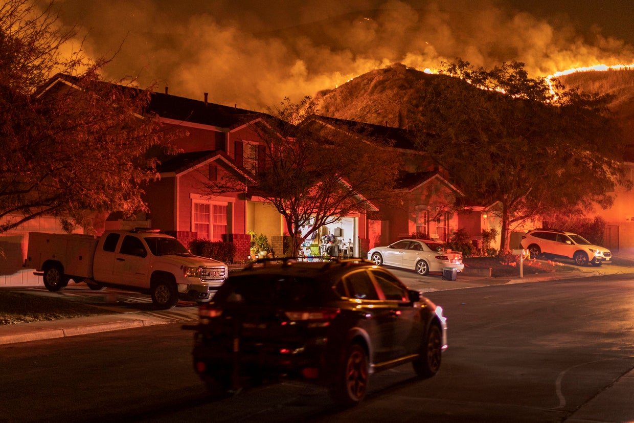 Silverado Fire In Orange Country, California Forces Evacuations 