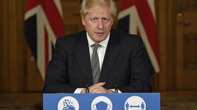 British PM Holds Press Conference As England Heads Toward New Lockdown 