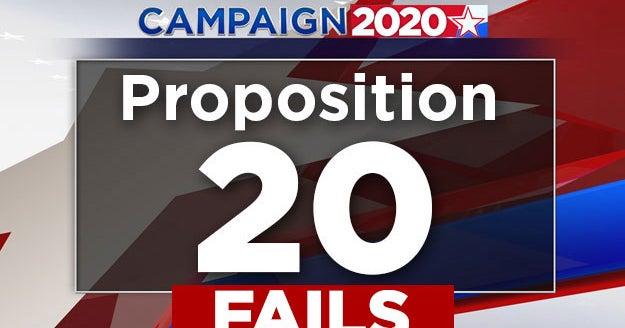 Proposition 20 Fails, Preserving Criminal Justice Changes - CBS Sacramento
