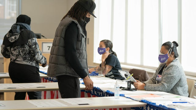 Across the U.S. Voters Flock To The Polls On Election Day 