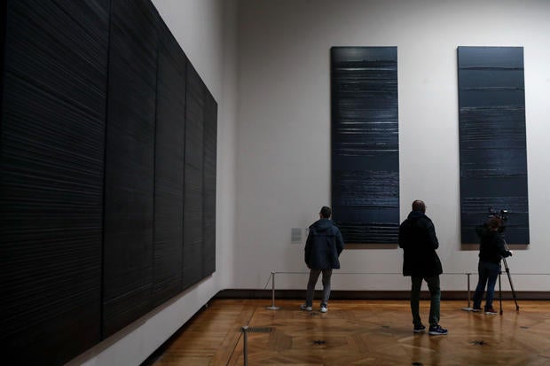 TOPSHOT-FRANCE-PAINTING-EXHIBITION-SOULAGES 