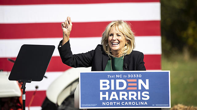 Jill Biden and Amy Schumer Attend Biden For President North Carolina Get Out The Vote Drive-In Rally - Charlotte, NC 