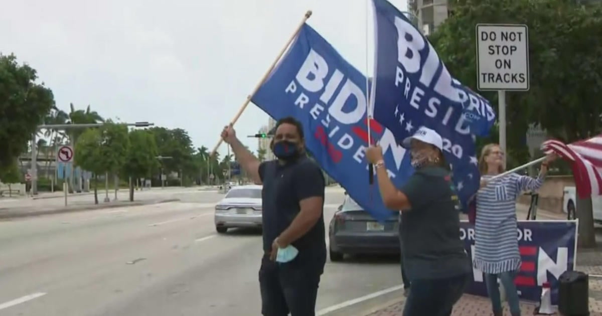 Biden Supporters Celebrate On Streets Of Miami Following His ...