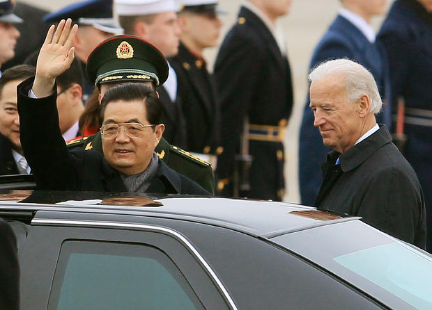 Biden Leads Delegation At Arrival Ceremony For Chinese President To U.S. 