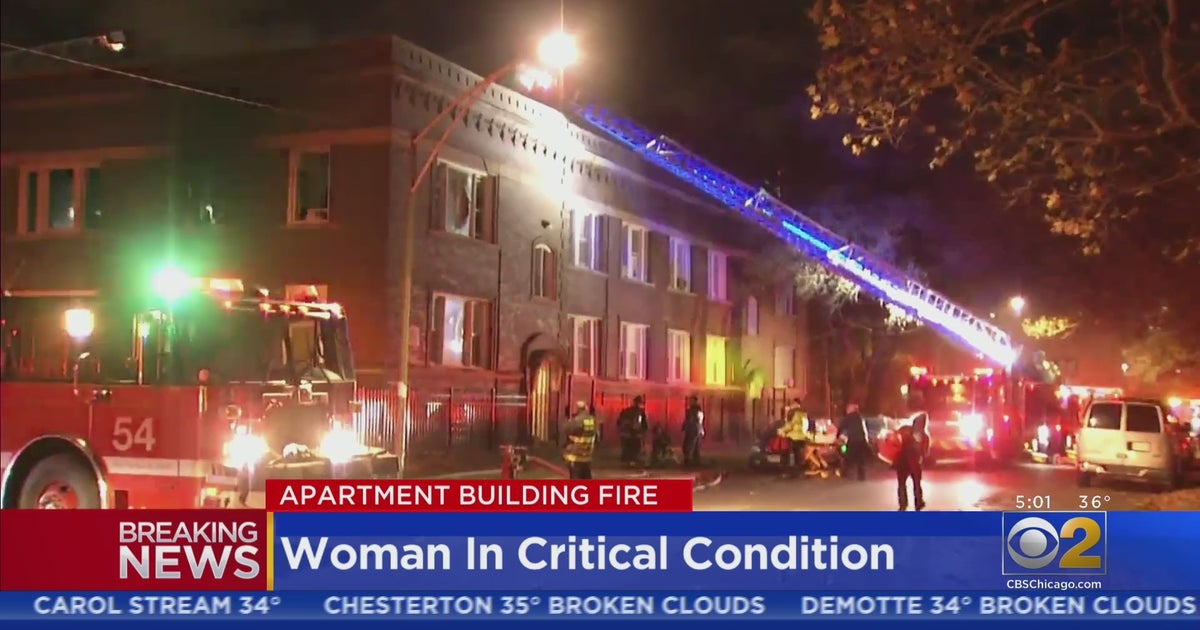 Woman In Critical Condition After Apartment Fire In Englewood - CBS Chicago