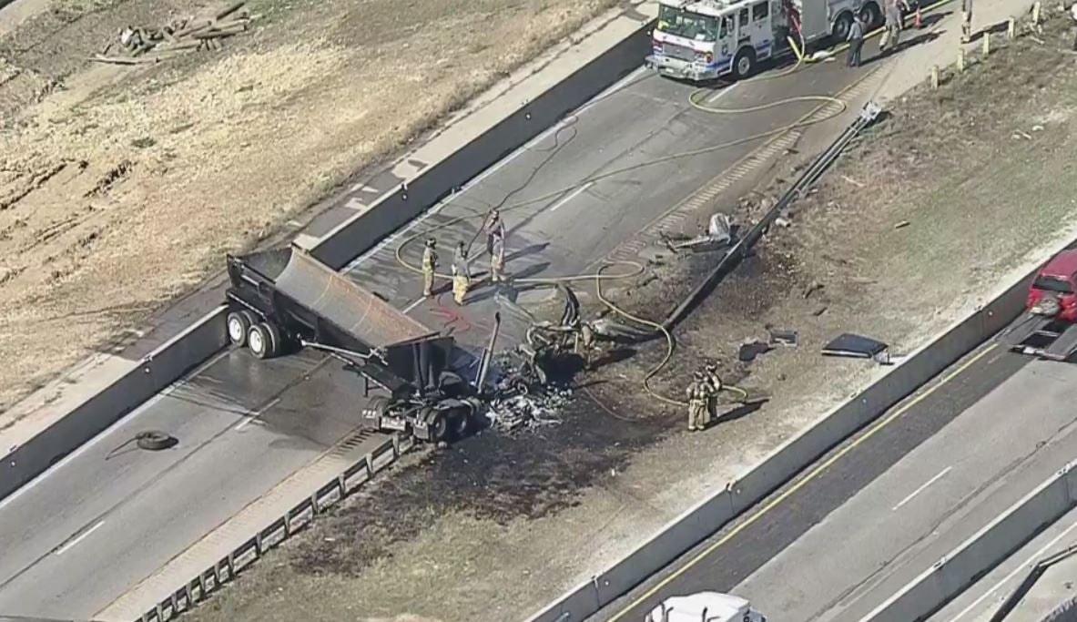 Big Rig Crash And Explosion Leaves 1 Injured, Shuts Down Traffic On ...