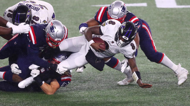 Patriots Pull Off Big Upset, Beating Ravens 23-17 On Rain-Soaked Night At  Gillette Stadium - CBS Boston