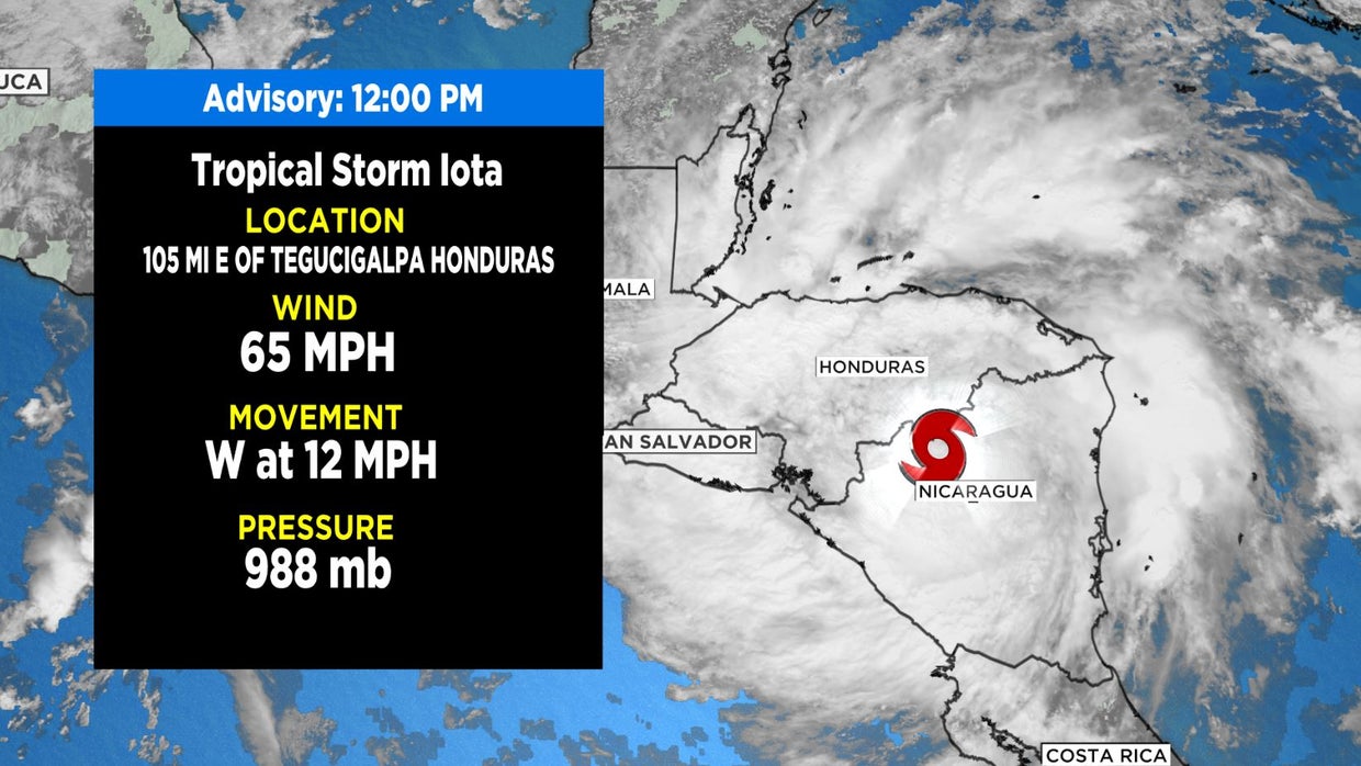 Hurricane Iota Slams Ashore As Category 4 Storm Near Where Eta Made