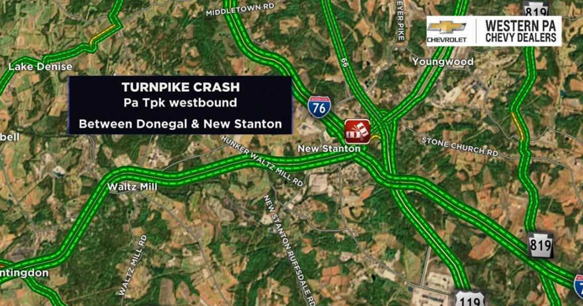 Overturned Tractor Trailer Blocking Westbound Lanes Of Pa Turnpike Cbs Pittsburgh 8438