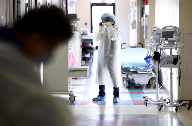 Medical Workers Inside Maryland Hospital Work During Coronavirus Pandemic 