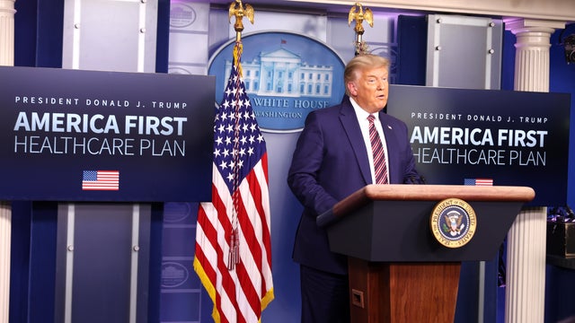 President Trump Speaks To The Press In The White House Briefing Room 