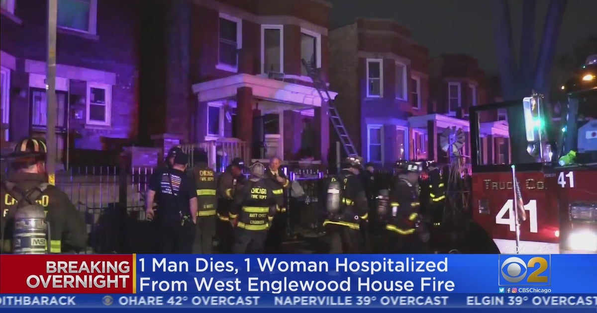 Man Dead, Woman Hospitalized After House Fire In West Englewood - CBS ...