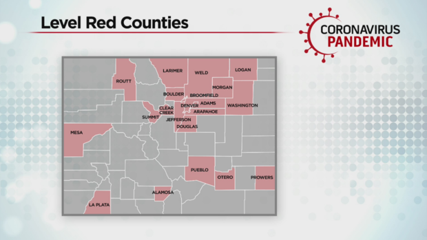 Level Red Counties 