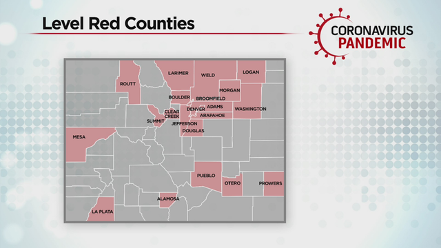 Level Red Counties