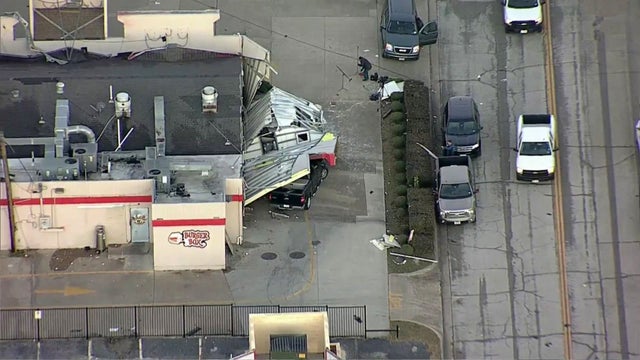 Tornado Damage In Arlington Texas 