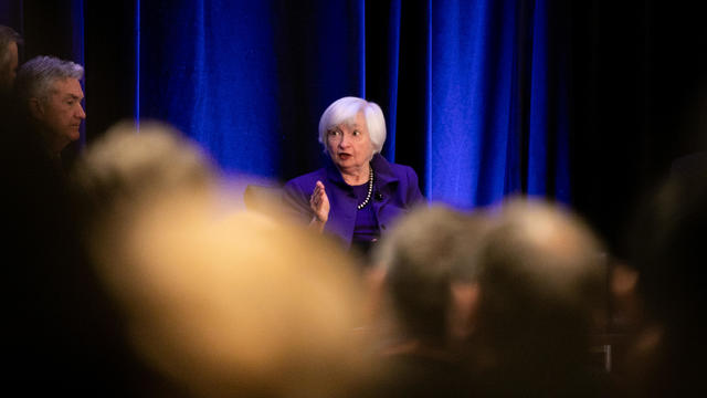 Federal Reserve Chair Jerome Powell, And Former Fed Chairs Bernanke And Yellen Speak At Economic Conference In Atlanta 
