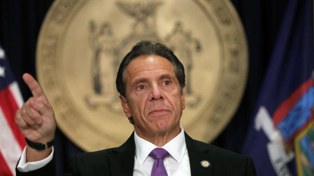 New York Governor Cuomo Holds A Press Briefing In NYC 