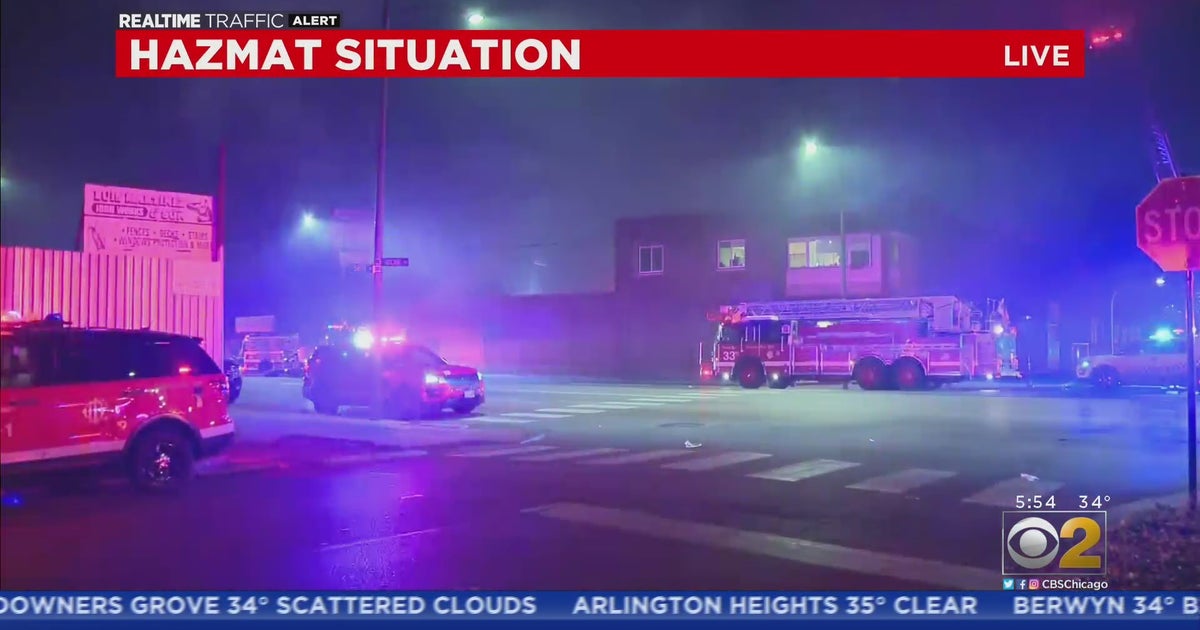 Fire At Auto Shop In West Englewood Prompts Hazmat Response - CBS Chicago