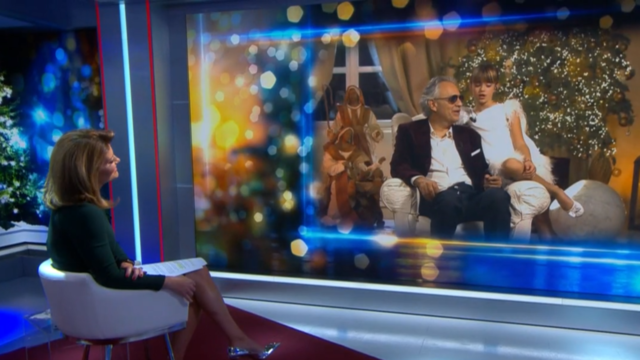 Andrea Bocelli on "CBS Evening News" 