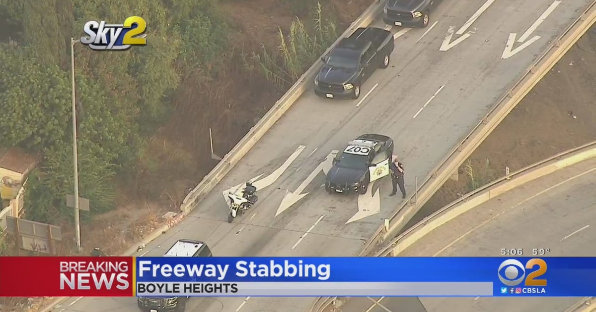 CHP Investigating Freeway Stabbing In Boyle Heights - CBS Los Angeles