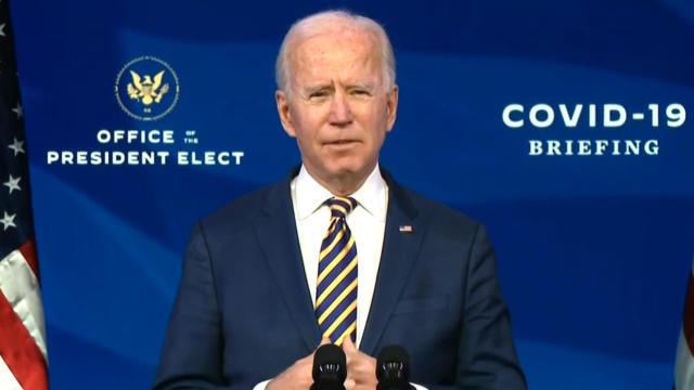 President-Elect Biden Delivers Remarks On Nation's COVID-19 Crisis 