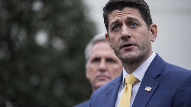 House Speaker Paul Ryan Speaks Following A Meeting With U.S. President Donald Trump 
