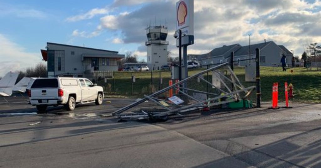 Woman Drives Through Gate At Norwood Airport CBS Boston