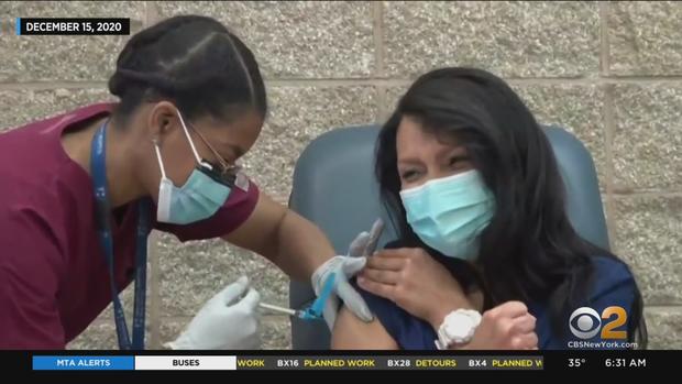 Maritza Beniquez new jersey nurse newark covid vaccine 