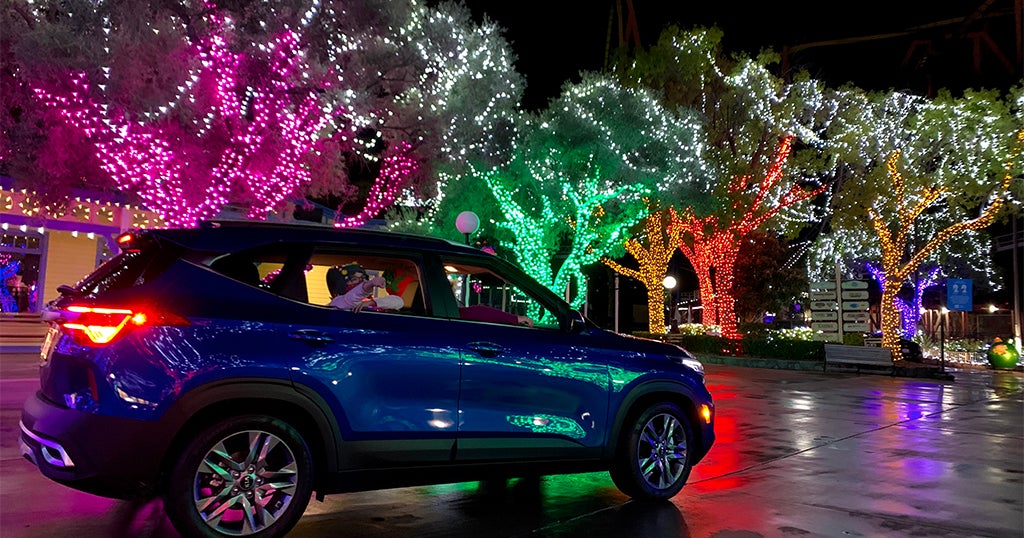 Six Flags New England Holiday DriveThru Display Featuring 1 Million