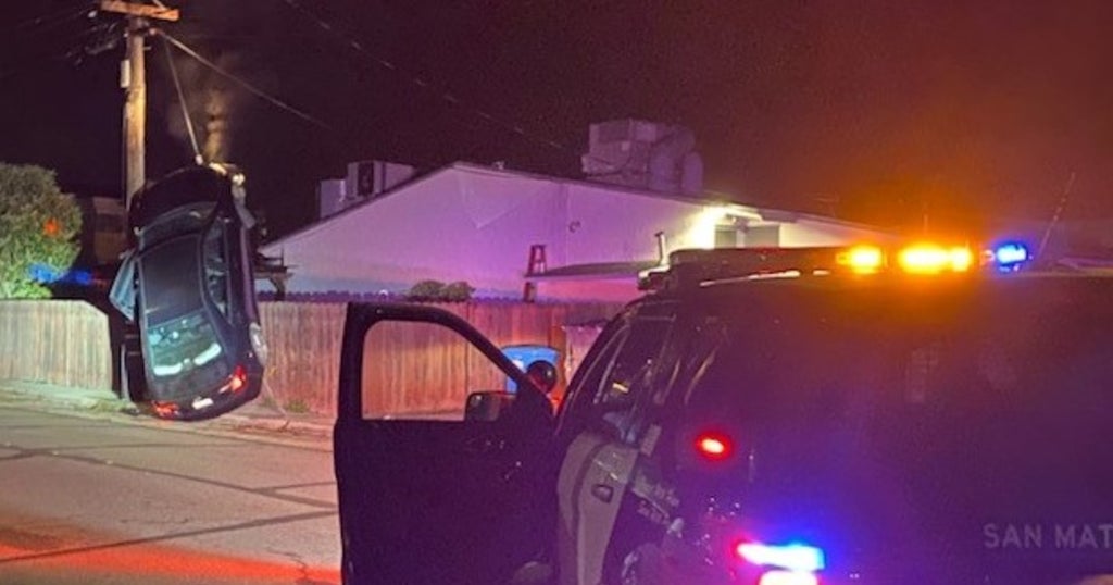 San Mateo Police Chase Of Stolen Vehicle Ends In Crash; 1 Arrested, 2 ...