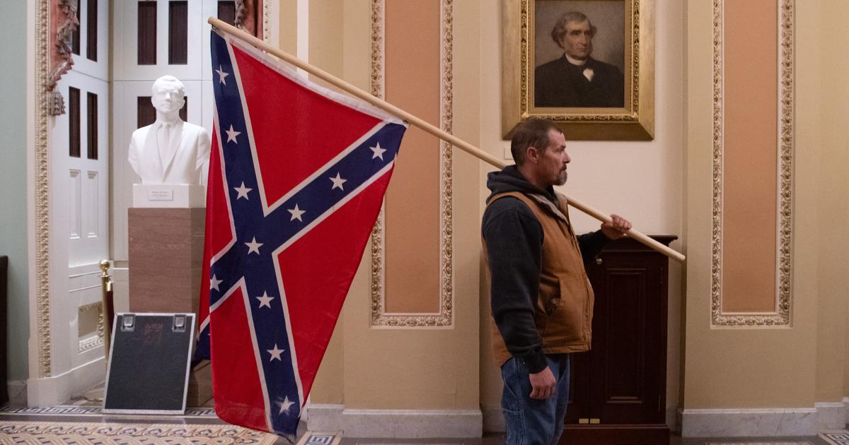 Delaware Man Photographed Carrying Confederate Flag Inside US Capitol ...