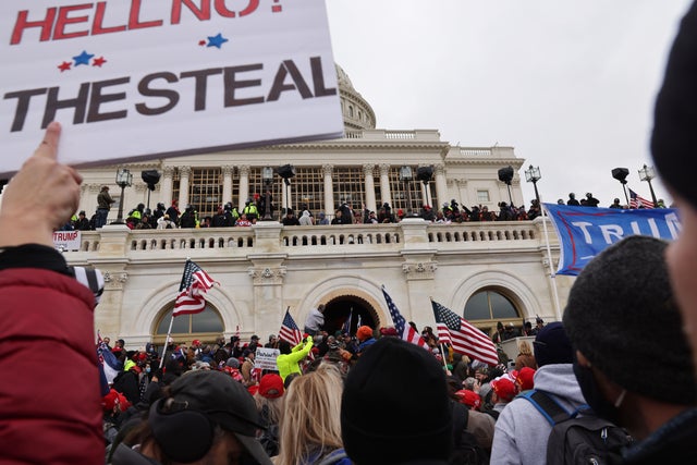 Trump Supporters Hold "Stop The Steal" Rally In DC Amid Ratification Of Presidential Election 