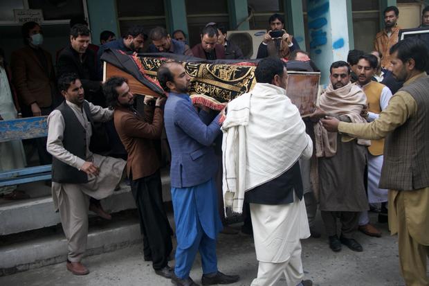 Funeral ceremony of Afghan journalist Malalai Maiwand 