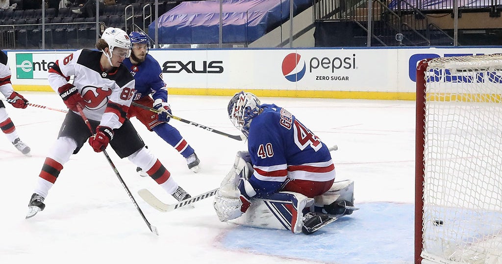 Hughes Has 3 Points In 2nd Period As Devils Beat Rangers - CBS New York
