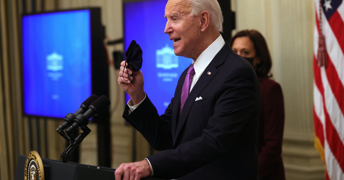 President Joe Biden Says Country At War With Coronavirus As He Signs ...