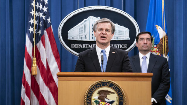 Department Of Justice Holds News Conference On Chinese National Security 