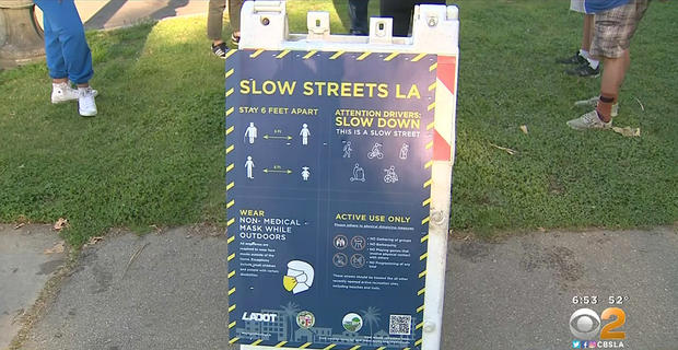 slow streets signs 