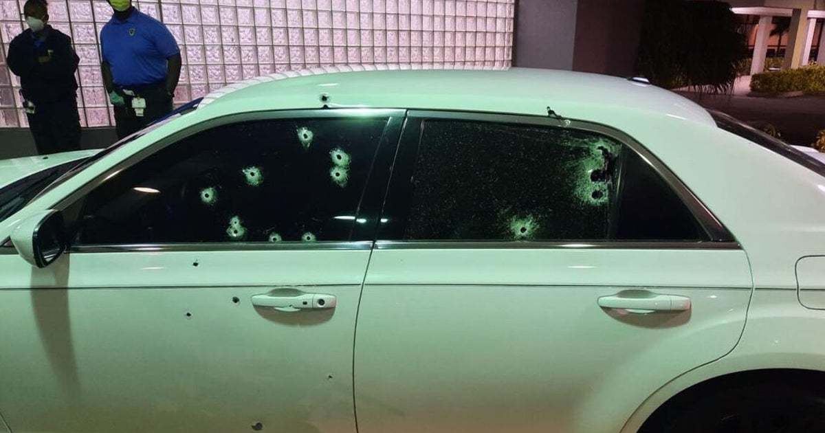 Car Riddled With Bullets On I-95, Driver Hospitalized - CBS Miami